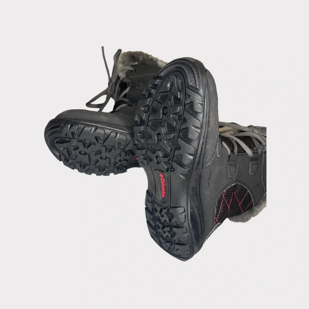 Columbia Ice Maiden II Snow Fur Lined Black Boots